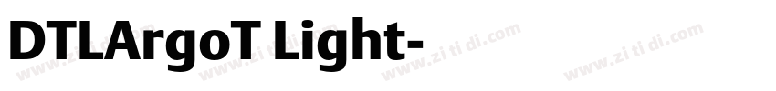 DTLArgoT Light字体转换